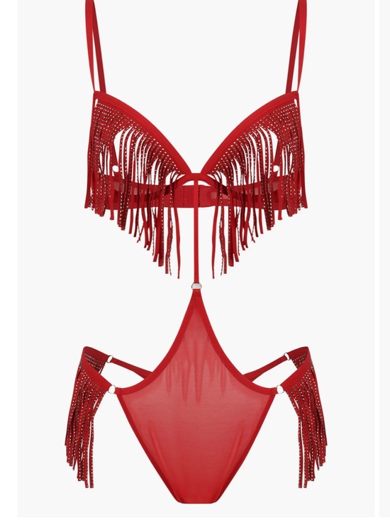 Vera Wang Other - Red Fringe One-Piece - Women